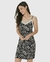 Camisola Feminina Slim Decote V Rendado Em Viscose Stretch