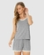 Pijama Feminino Com Detalhe Renda Em Viscose Stretch - comprar online