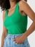 Regata Básica Feminina Decote U Em Canelado De Viscose Malwee - comprar online