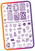 Placa Acrílica para Stamping - Marca H la Cosedora - 10 x 15 cm. - tienda en línea