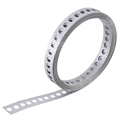 Fita de Aço Perfurada 19mm x 1,0 metro