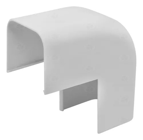 Curva Canaleta Ângulo Externo PF 80 Perfiltec Acabamento Canaleta Split