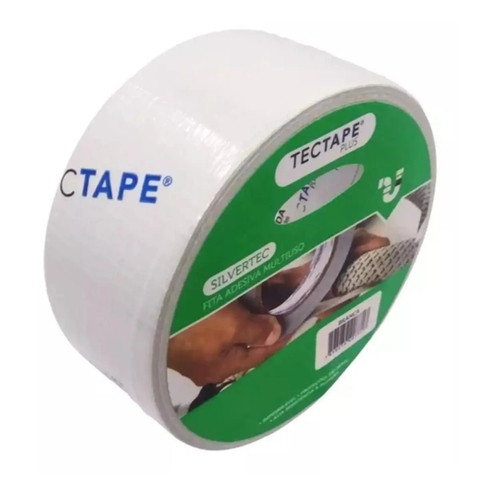 Fita Adesiva Tec Tape Branca 48mm x 30 metros
