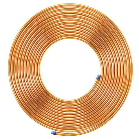 Cano Tubo de Cobre Panqueca 5/8" Rolo 15mts (5,200kg)
