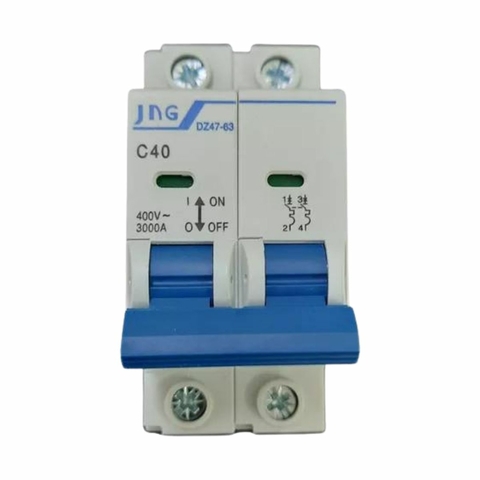 Mini Disjuntor Bipolar 20A Curva C Din 3Ka JNG