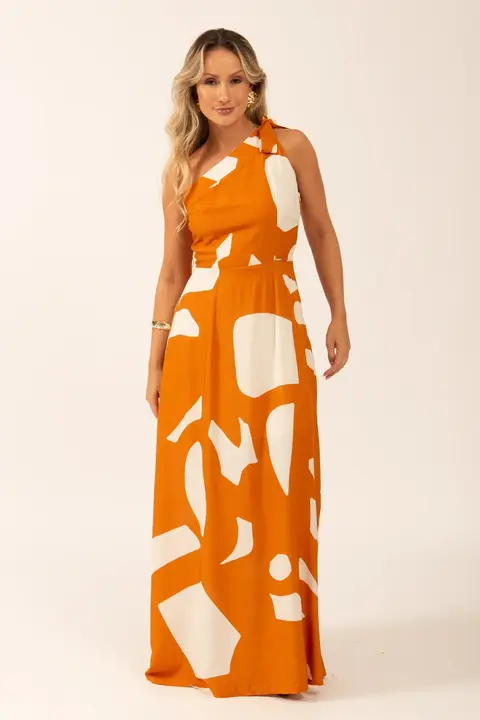 Vestido Longo Ombro Só Olívia