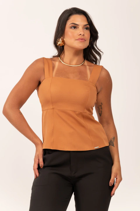 Blusa Alfaiataria de Alça Dóris
