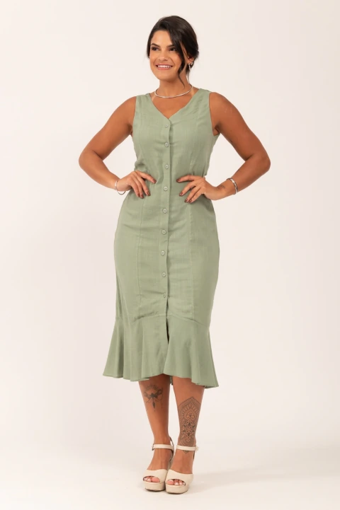 Vestido Midi de Alça Nadir