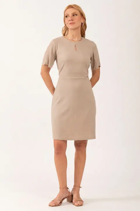 Vestido Curto Manga Lavínia
