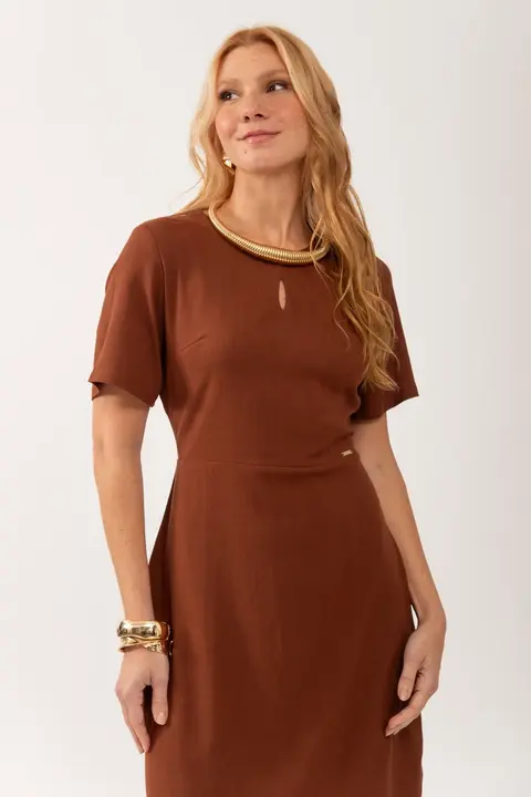 Vestido Curto Manga Lavínia