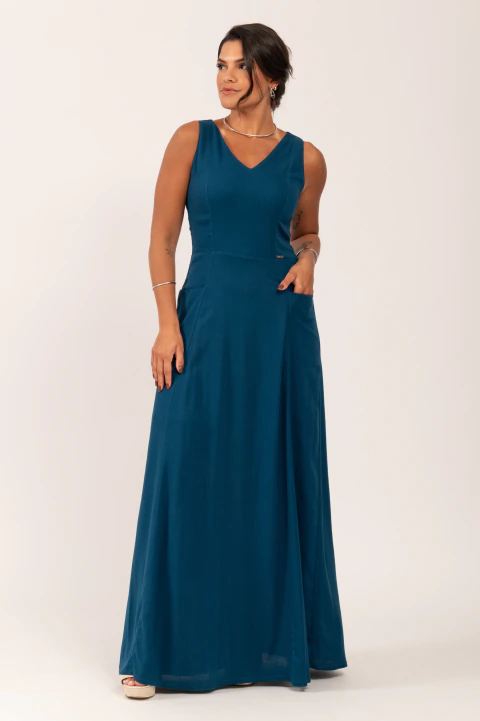 Vestido Longo de Alça Emanuela