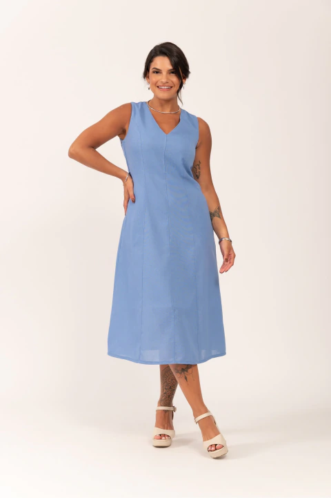 Vestido Midi de Alça Eloísa