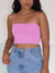 Cropped Feminino Tiras Alça Elástico