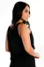 Blusa Feminina Com Tomara que Caia Transparencia Preta E Cropped | REF: LX285 - comprar online