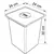 LIXEIRA DE SOBREPOR FRANKE INOX 10L - Lacave