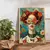 Poster para quadro - moda óculos mulher com flores - arte de parede - comprar online