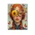 Poster para quadro - moda óculos mulher com flores - arte de parede - loja online