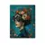 Poster para quadro - moda óculos mulher com flores - arte de parede - Casa Liora