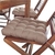 Kit Assento Futon Almofada Para Cadeira 4 Unidades 40x40cm - comprar online