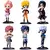 Anime Naruto PVC Figura Modelo Brinquedos, Uzumaki Kawaii, Hatake Kakashi, Gaara