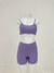 CONJUNTO TOP E SHORT ACADEMIA SABRINA LAVANDA - comprar online