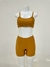 CONJUNTO TOP E SHORT ACADEMIA SABRINA OURO - comprar online