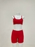 CONJUNTO TOP E SHORT ACADEMIA SABRINA VERMELHO - comprar online