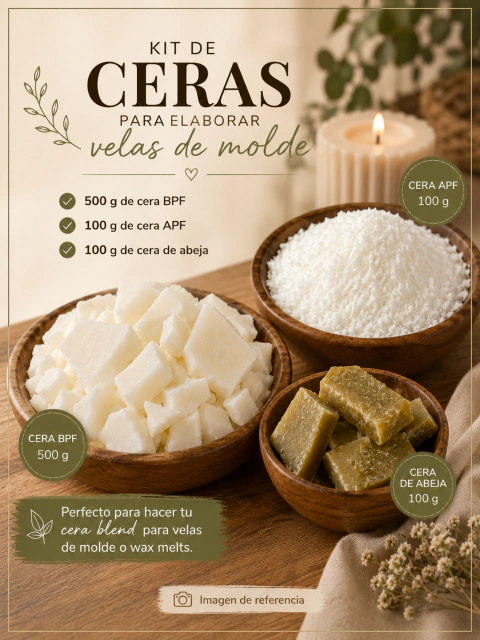 Kit de Ceras para Velas de Molde
