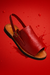 Alpercata em couro color - VERMELHA - comprar online