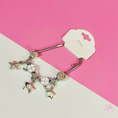 Pulseira Berloques Prateada Colorida - 1 uni. - comprar online