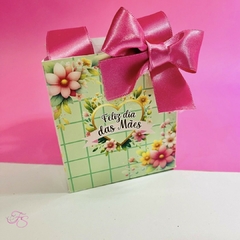 Mini Sacolinha laço de Cetim - Dia das Mães com 5 pares de Brincos - comprar online
