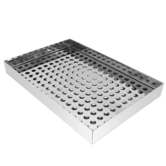 Escorredor em Inox De Batata Pastel Salgados Coxinha Retangular Grande