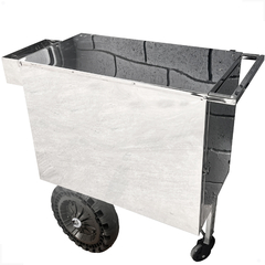 Carrinho Espetinho Churrasqueira Inox Adesivo Personalizado