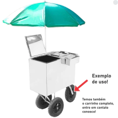 Garfo Alumínio Fundido Roda Pneu 3.25-8 Pneumática Carrinhos - comprar online