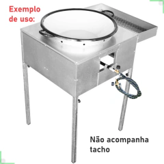 Fogão Fritador Fritadeira Pasteleiro Galvalume Sem Tacho na internet