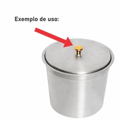 Tampa 18cm em Alumínio Pomel Multiuso Molheiras Caçarolas - comprar online