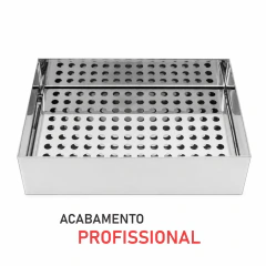Forma Bandeja Selecao De Pipoca Gourmet Aço Inox na internet
