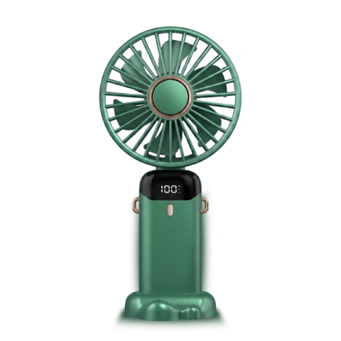 Ventilador de Mão/Mesa para Maquiagem Verde