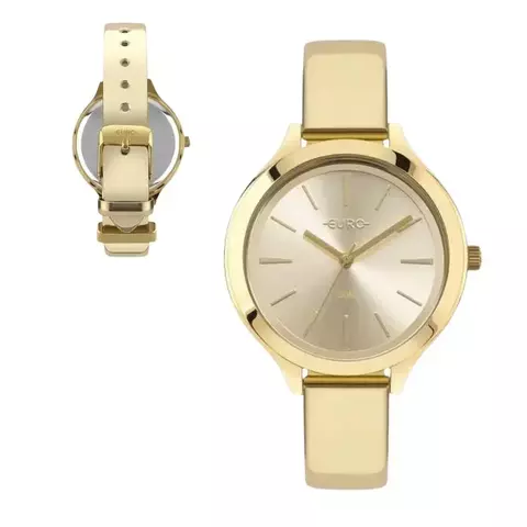 Relogio Feminino Euro Pulseira Dourada Eupc21Jaa/5D