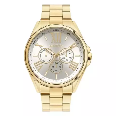 Relógio Euro Feminino Multiglow Dourado - EU6P29AHW/4B