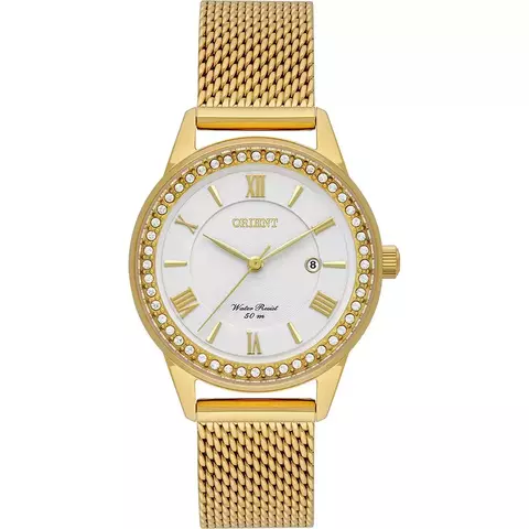 Relógio Feminino Dourado Orient fgss1256