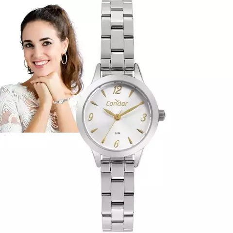 Relógio de Pulso Condor Feminino Analógico Pequeno Redondo CO2035MZP/4K