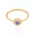 ANEL DE FORMATURA AZUL SKINNY RING BANHADA A OURO 18K 512363 - comprar online