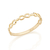 Anel infinito skinny ring Rommanel banhado a ouro 18k 512730