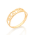 Anel gratidão skinny ring banhado a ouro 18k 512850