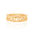 Anel gratidão skinny ring banhado a ouro 18k 512850 - comprar online