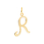 Pingente letras Rommanel banhado a ouro 18k 540675 - Lara Store