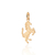 Pingente cavalo Rommanel banhado a ouro 18k 542837