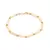 PULSEIRA UNISSEX BANHADA A OURO 18K ROMMANEL 550737 TAM 19CM