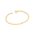 Pulseira infantil com bolas Rommanel banhada a ouro 18k 551392